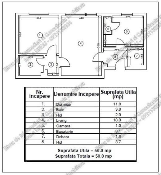 🙋Tomis II🔸2 Camere semiDecomandate 50m²  Centrala pe Gaze Necesita Renovare - 11