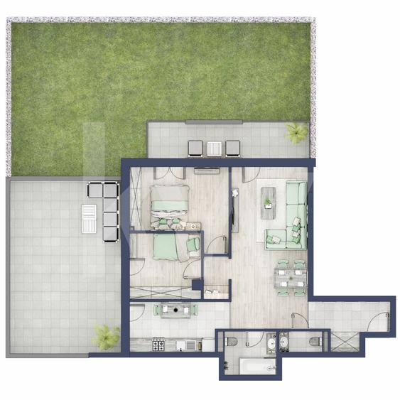 Apartament 3 camere, Parter, intabulare vara 2026