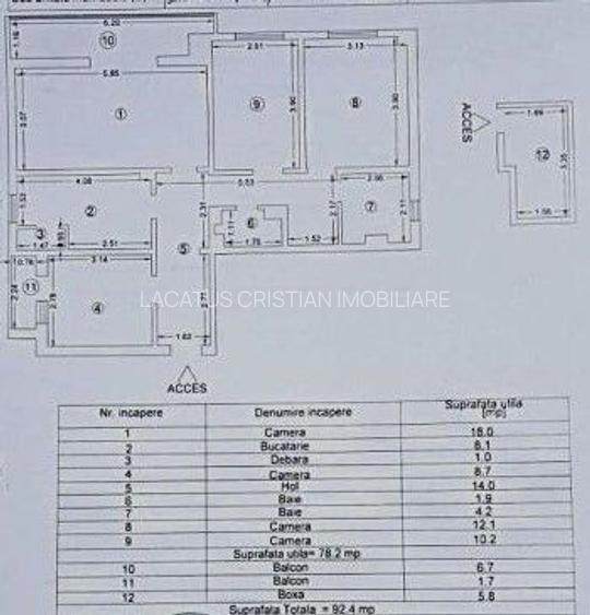 APARTAMENT 4 CAMERE DECOMANDAT CONFORT 0 ZONA DACIA - 3