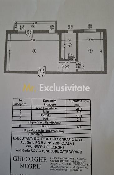 Apartament 2 camere Bloc nou loc de parcare Cavalerului Residence
