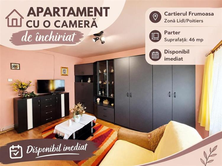 Apartament cu o camera de inchiriat in Frumoasa