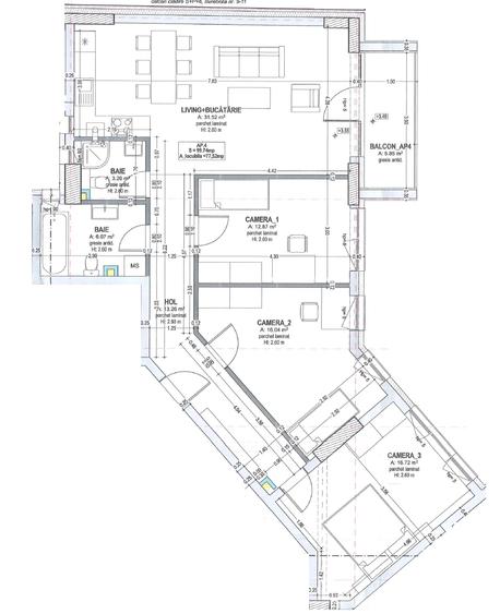 Ap de 4 camere în bloc nou - zonă semicentrală - Str. Burebista 5-7