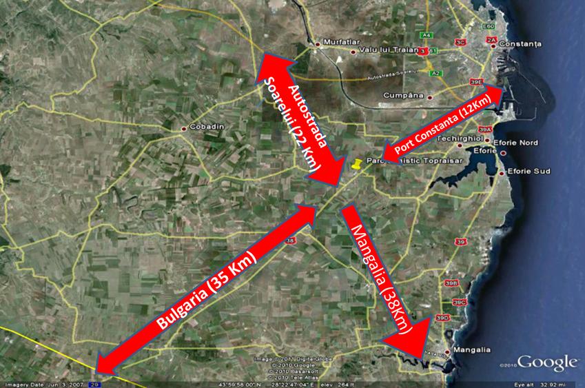 Teren intravilan Parc Logistic si Platforma Industriala Constanta -Topraisar