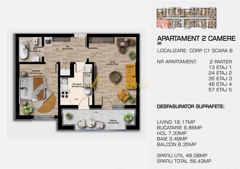 COMISION 0 | 2 camere decomandat | Metrou Berceni | Direct Dezvoltator