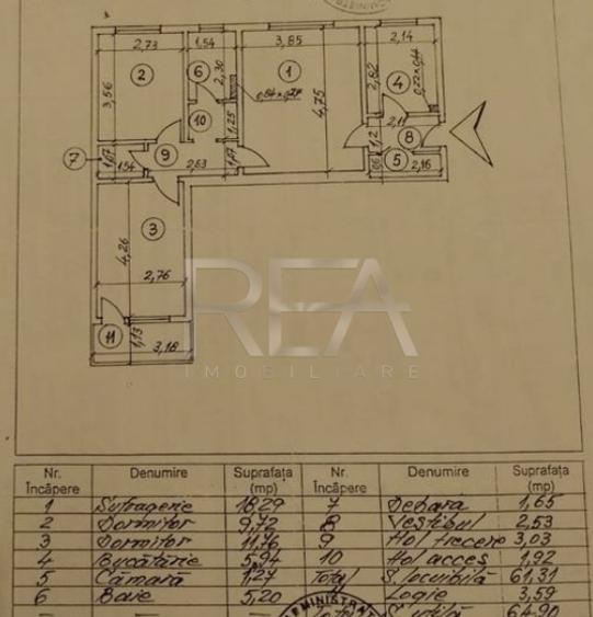 3 camere, P/8, 64,90 mp-Drumul Taberei-Afi Cotroceni