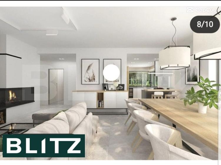 Casă modernă individuală, parter, 125 mp utili + 980 mp teren, zona Lisaura