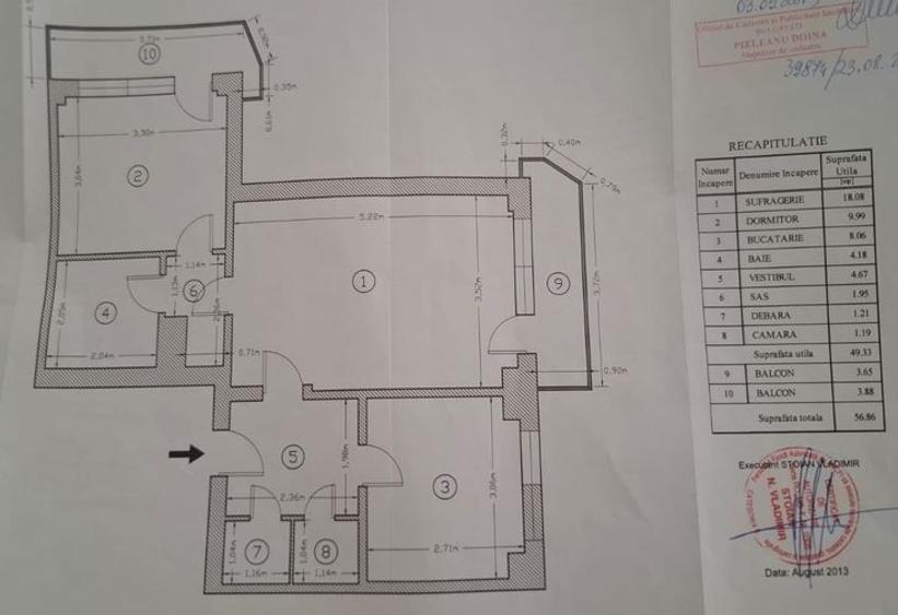 Apartament 2 camere Calea Mosilor-str Mihai Eminescu