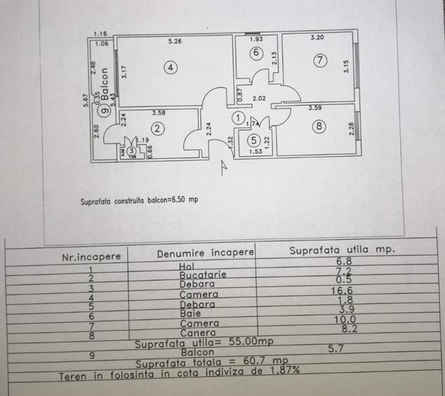 Totul Nou!!! Ap. 3 camere decomandat, Dorobantilor, parter.