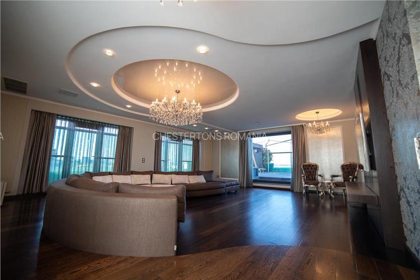 Penthouse de lux cu vedere lacul Floreasca Bucuresti   I 300 mp utili | Terase 2 - 4