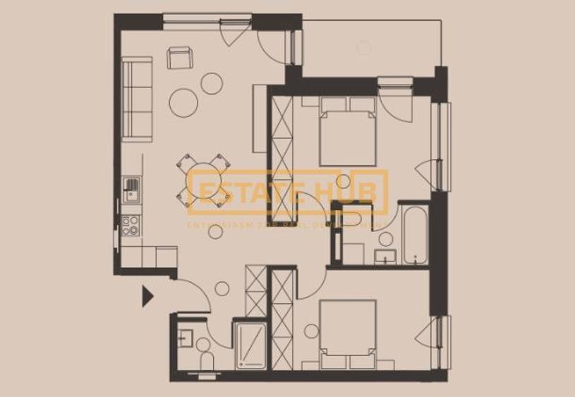 Apartament nou FINISAT 3 camere | Zona Centrala | Comision 0%