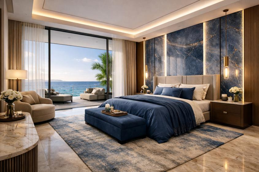 Penthouse Olimp 3 camere -etaj 15 | vedere panoramică la mare | finisaje Tempini