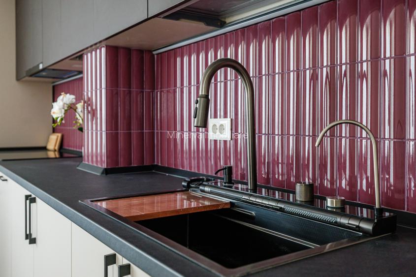 Apartament mobilat si utilat, terasa 12,80 mp, parcare subterana | Comision 0 - 25