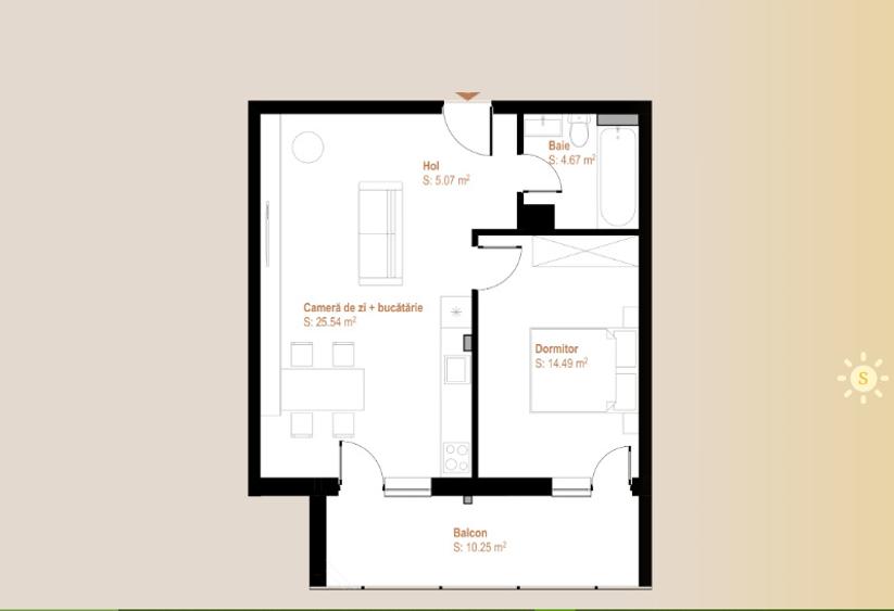 Ansamblu rezidential cu apartamente 2 si 3 camere, zona Vivo