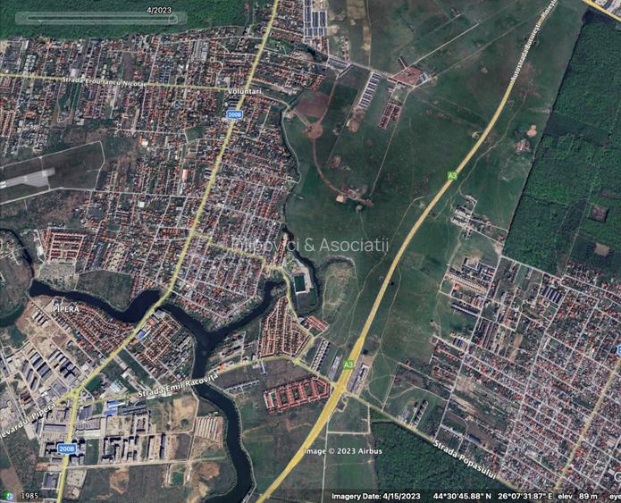 Teren constructii Voluntari in vecinatate A0