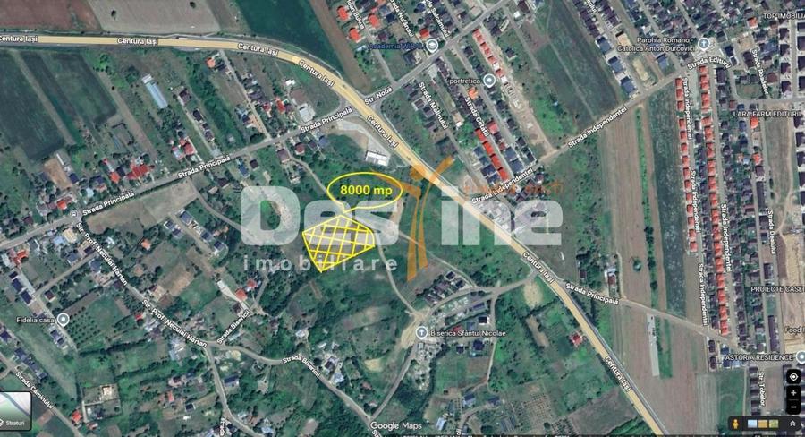 Teren parcelat intravilan 8000 mp vedere spre Lac Ciurbești