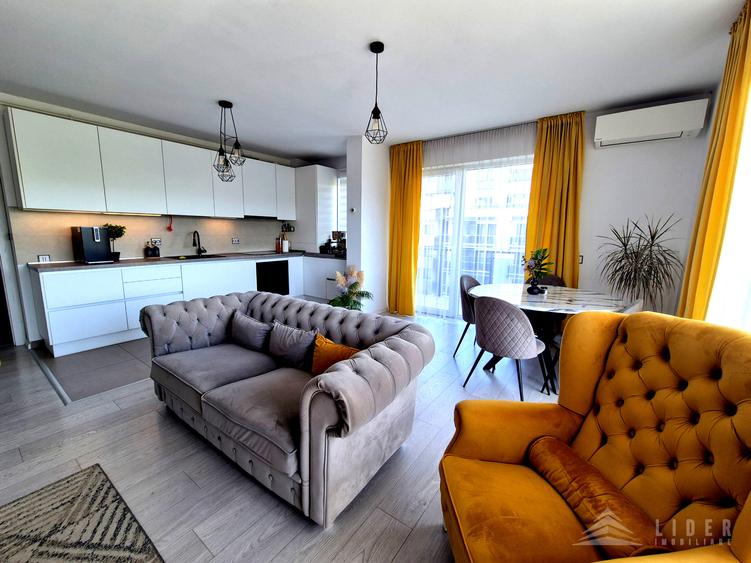 Apartament 3 camere Grand Park, etaj 8 | terasă 28 mp + 2 parcări