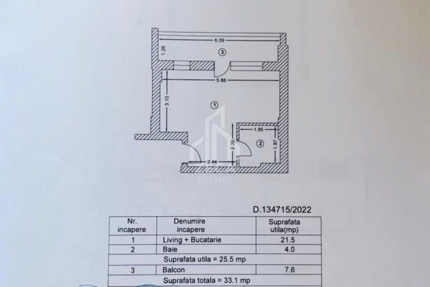 Garsonieră semidecomandată | Zona Titan | Strada Prisaca Dornei | 445 €/lună | - 7