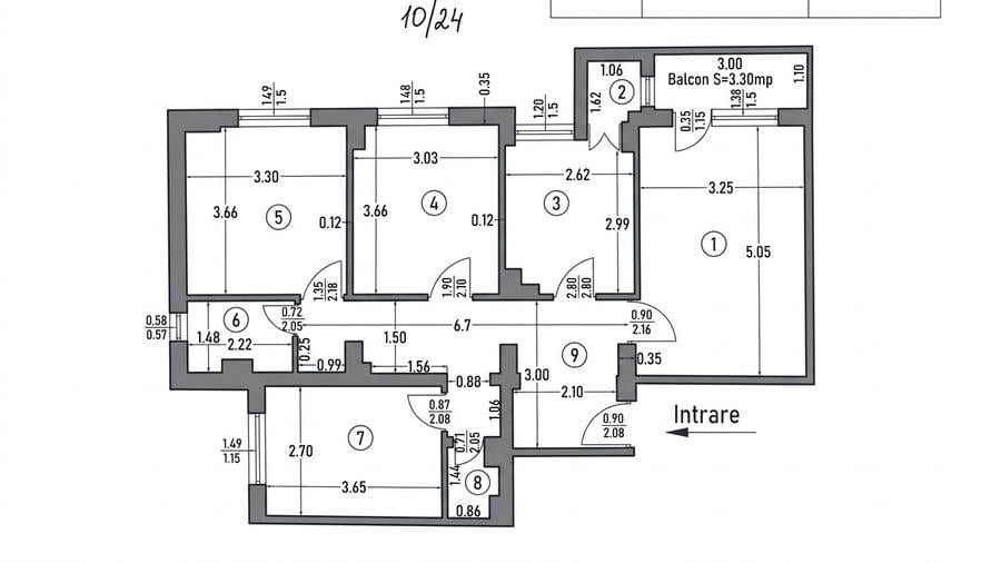 Apartament 4 camere, Ultracentral – Etaj 1 - investiție și personalizare