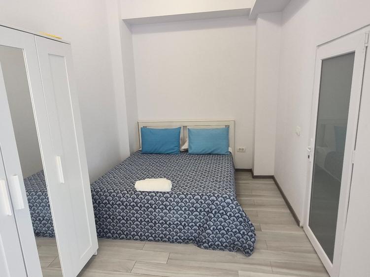 Studio mobilat/utilat, centrală gaz, AC, wi-fi, TVsmart,baie+bucătărie proprii