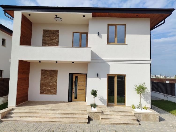 Vila Dobroiesti 5camere, 3 bai, cartier rezidențial, strada Asfaltata