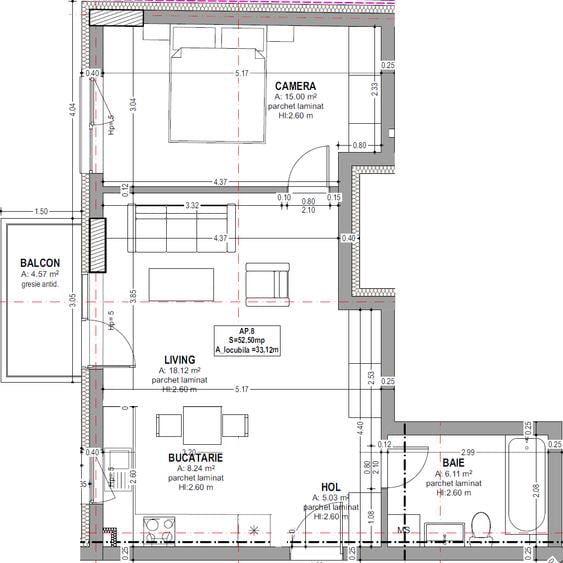 Ap de 2 camere în bloc nou - zonă semicentrală - Str. Burebista 5-7