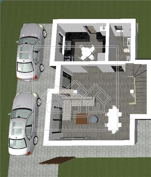 Casa tip duplex in Selimbar, 4 camere, 200 mp teren