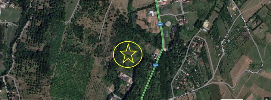 Teren intravilan la liziera padurii Cisnadie -Tocile,14.100mp cu PUZ