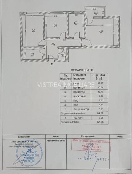 3 camere mobilat/ utilat Rotar Park 2 // 2 bai // Loc de parcare acoperit - 9