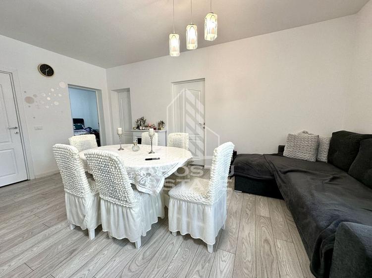 Apartament cu 3 camere de vanzare, mobilat, etajul 2, Giroc, Timis