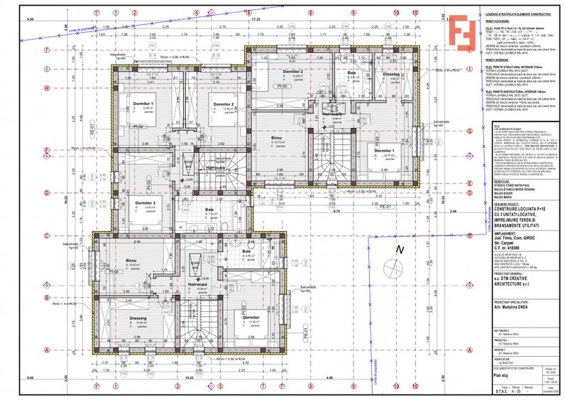 Proiect modern in stil mediteranean cu 4 camere - Giroc - 2