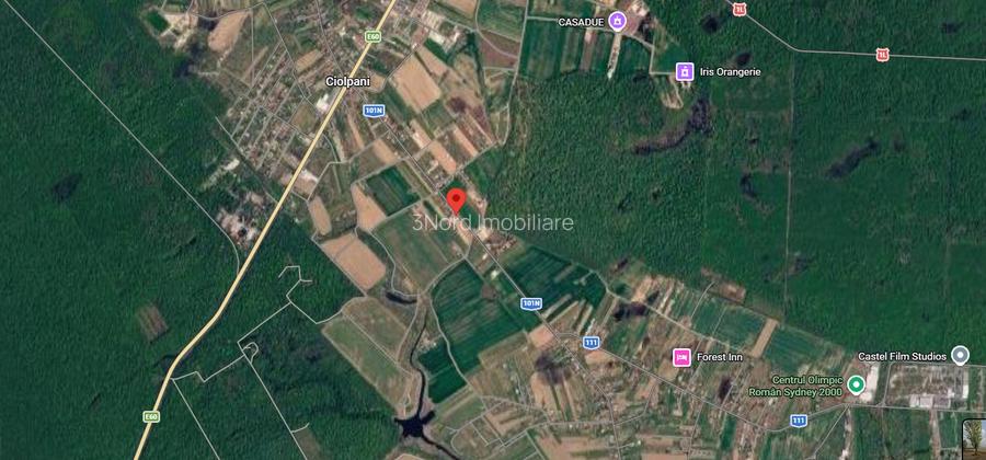Teren intravilan 3.106 mp,  Izvorani, deschidere 148 ml la str. Complex Olimpic - 9