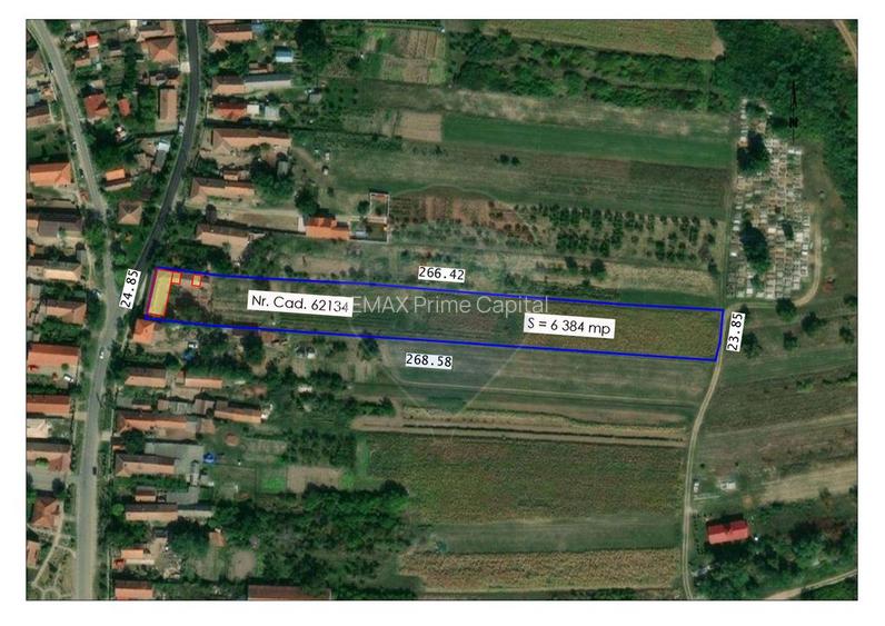 De vânzare teren intravilan, 6.384 mp cu dublu front, în Paleu - 3
