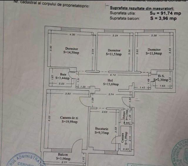 4 Camere 96mp Zona Inel 1 - Str. Soveja Gaze