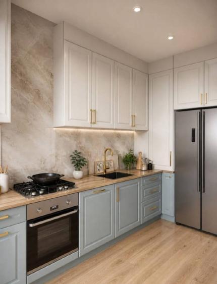Apartament 3 camere, predare la cheie-7 minute metrou-Comision 0% -TVA inclus