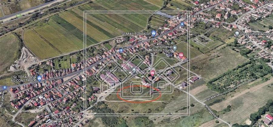 11 parcele de teren in Gusterita(583-1116mp/parcela) - intravilan