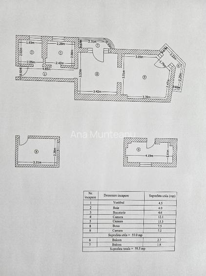 DE VAZARE APARTAMENT 2 CAMERE CALEA DUDESTI, SECTOR 3 - 8