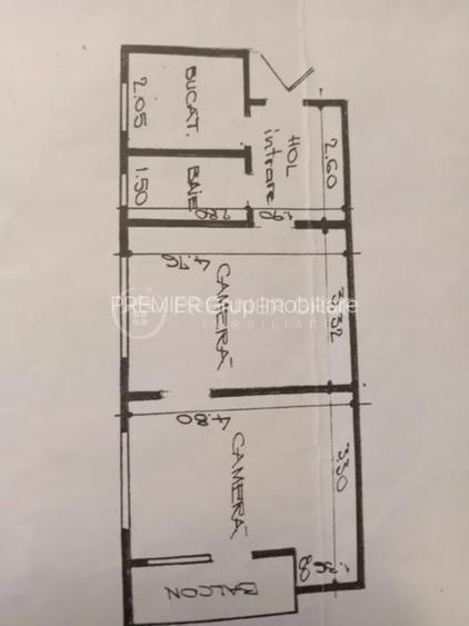 Etaj 2! Apartament 2 camere 49mp, Tudor Vladimirescu, centrala, balcon - 5