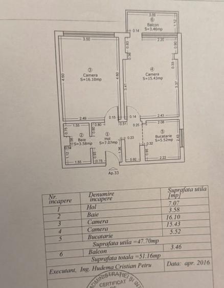 Apartament 2 camere - decomandat - priveliste deosebita - Complexul Studentesc