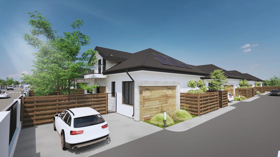 Casa P+M cu sistem HVAC | Pompa de caldura | Panouri fotovoltaice | Smart Home