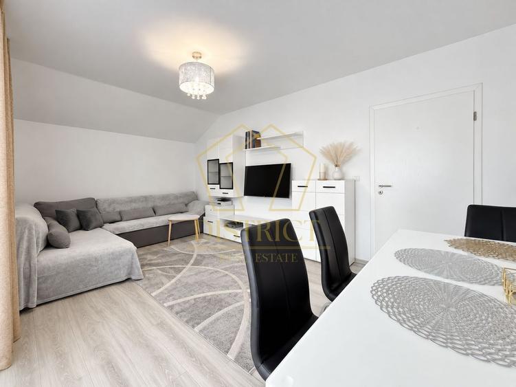 Apartament cu 2 camere mobilat | Etajul 1 | 57 mp utili | in Giroc la asfalt.