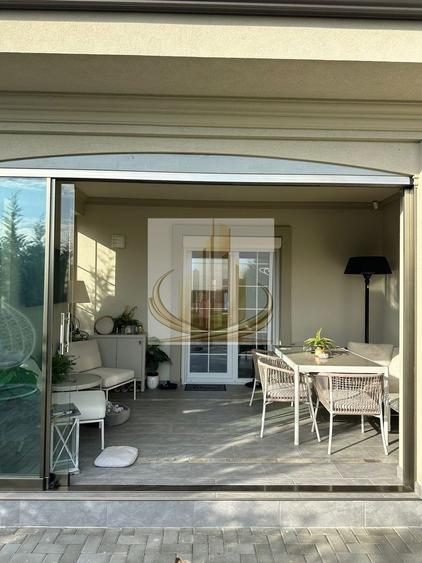 Casa in stil mediteranean, ultrafinisată 5 camere, 3 bai + curte.