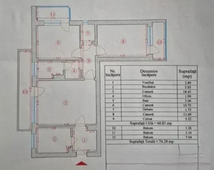 Apartament cu 3 camere, la 10min de metrou T Vladimirescu