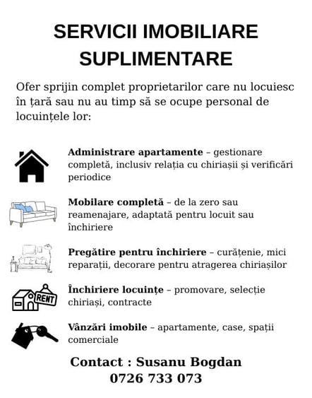 Copou , etaj intermediar , TVA Inclus , 2 camere