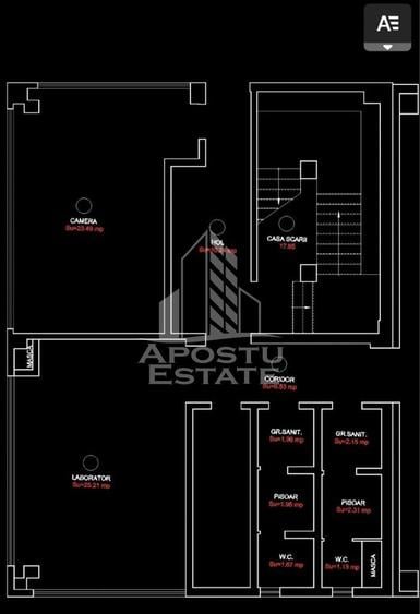 Spatiu pentru birouri240mp8 camere Zona Gai -Centura de Nord Arad