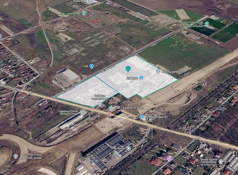 Teren pentru dezvoltare light industrial sau retail - Buftea Sud 5ha