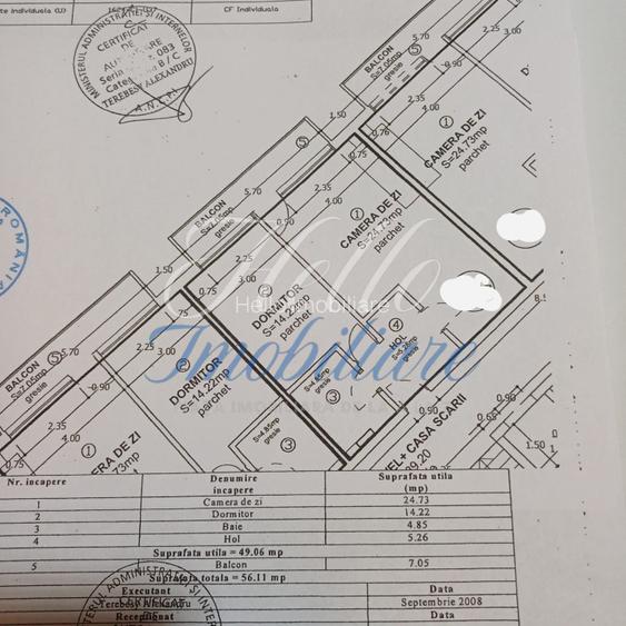 Apartament 2 camere , 49 mp , Calea Baciului - 6