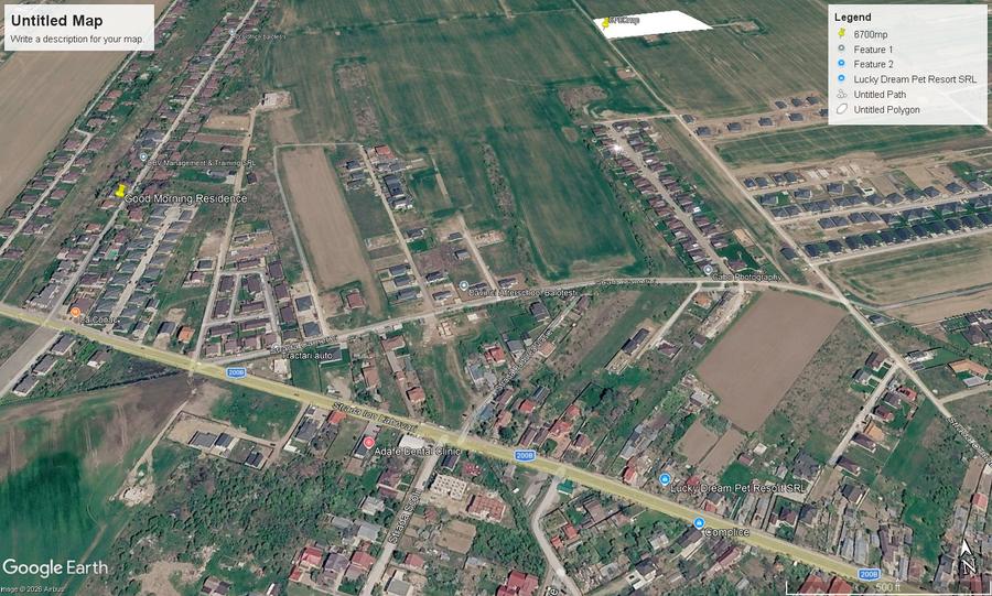Balotesti Orhideelor Lacul Vlasia,6700mp  parcelabil  37euro/mp
