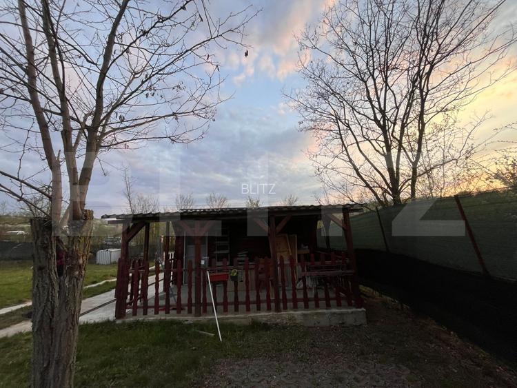 Teren– 400 mp, căbănuță + utilități, acces asfalt - 5