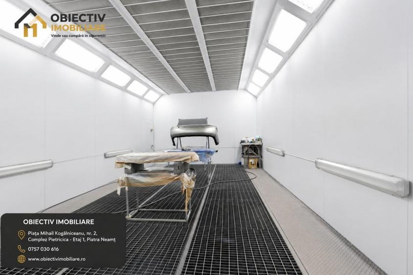 Spatiu industrial 3110 mp teren, hala productie+service auto, Targu Neamt