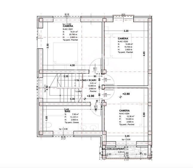 Casa de tip duplex cu 4 camere, 117mp utili,  230mp teren, Selimbar - 2